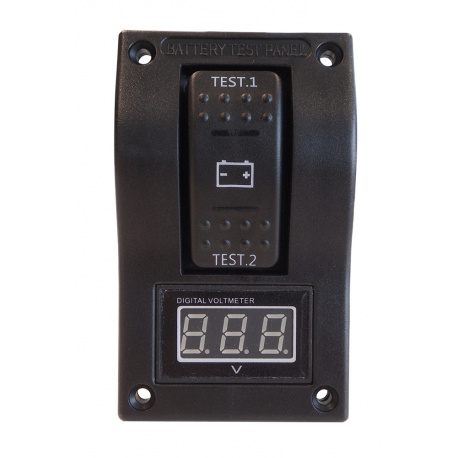 Battery test panel