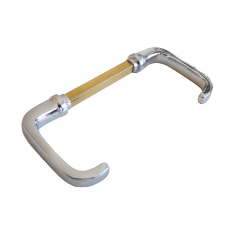 Handle chrome-plated brass