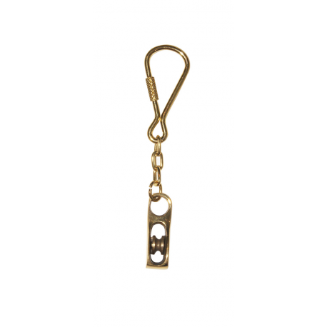 Keychain block brass