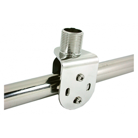 Fixed base in stainless steel and plastic