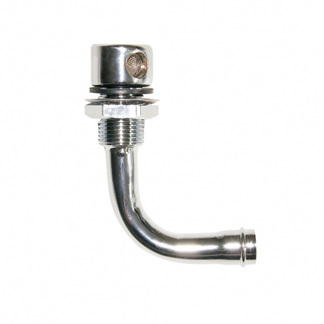 Curved brass vent