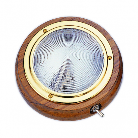 Wooden base lamp