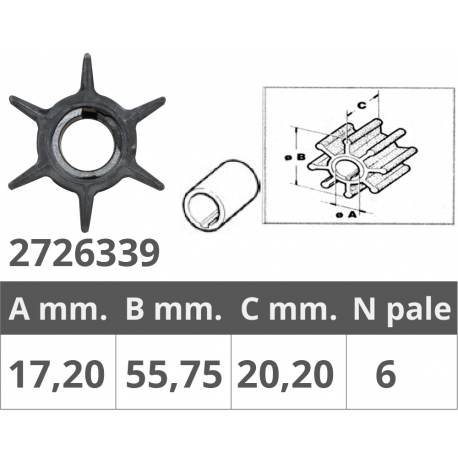 Impeller honda 4t 20,25,30hp