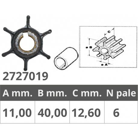 Impeller yamaha/mariner/selva