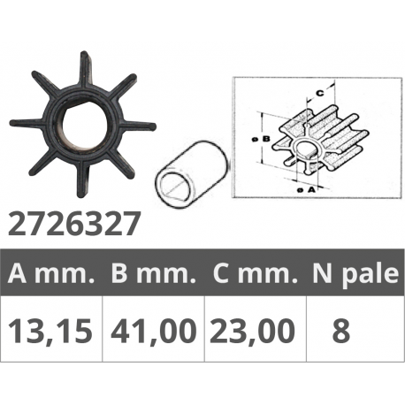 Girante honda 4t 5-7,5-8-10 hp 8 pale