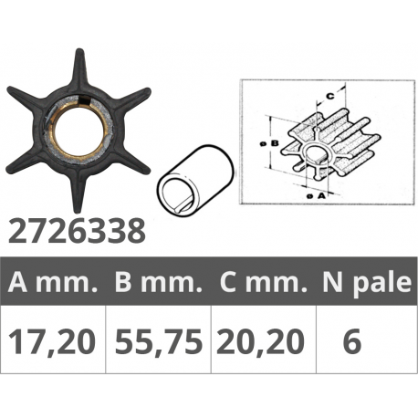 Girante honda 4t 35,40,45,50hp