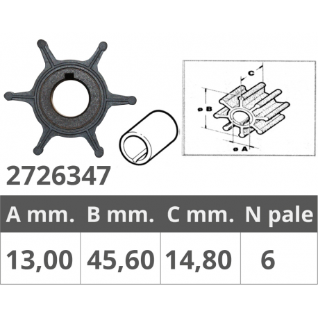 Impeller honda 4t 8-10hp