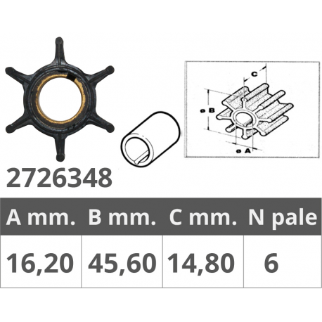 Impeller honda 4t 8-10hp