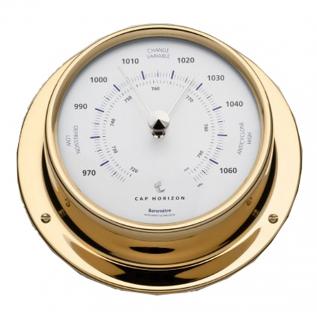 Barometer ø mm.88 polished brass
