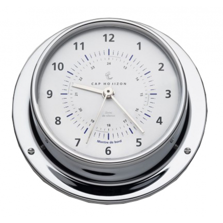 Clock with radio silence ø mm.88 chromed brass