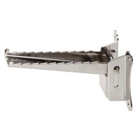 Stainless steel folding step for mast