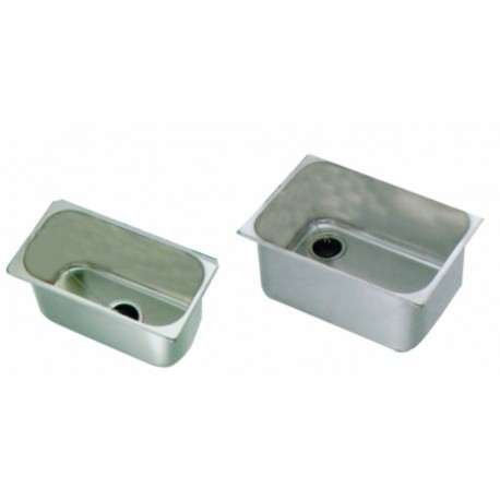 Mirror polished stainless steel sink