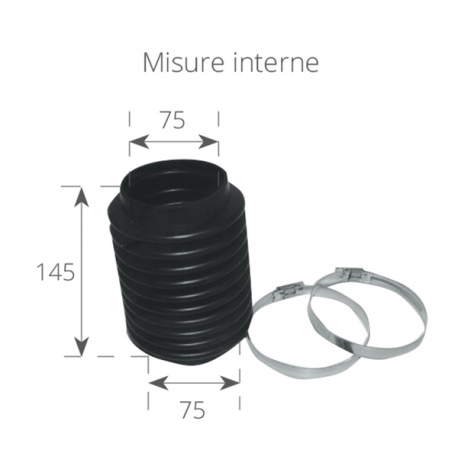 Exhaust gas bellows