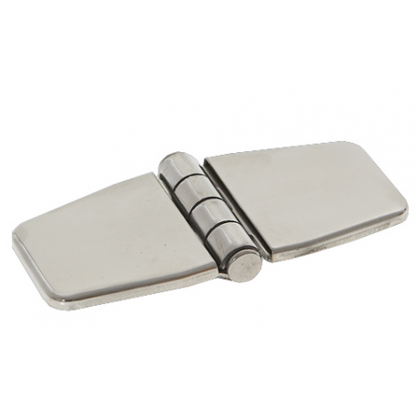 Hinge with cover mm.76x37 semi-recessed pin