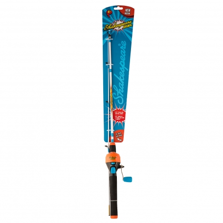 Shakespeare Cosmic orange Cast Combo rod reel for children