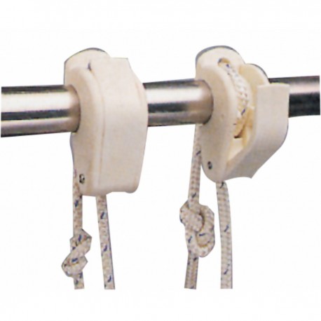 White plastic fender holder