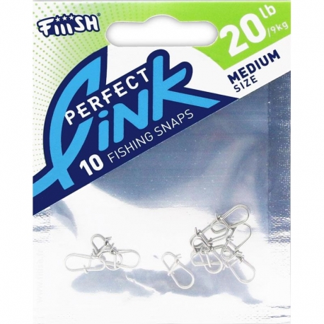 Fiiish moschettoni da pesca Perfect Link 20 LBs