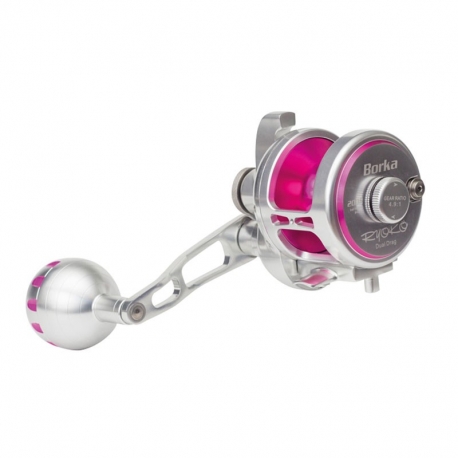 Ryoko Borka 500R Silver Pink drifting reel