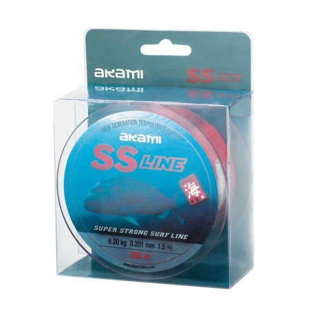 Akami SS-Line 0.30MM lenza in nylon 300M Rosso