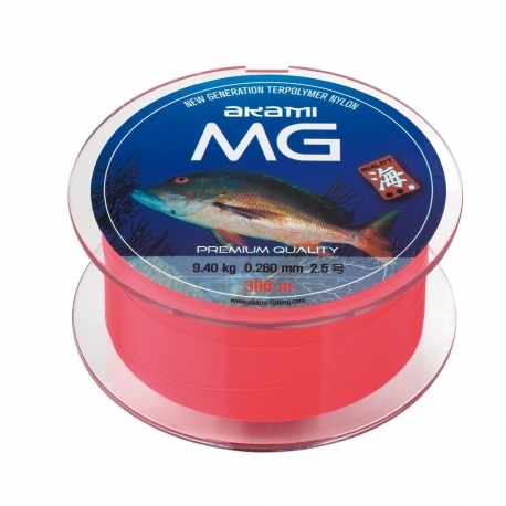 Akami MG Line 0.30MM lenza in nylon 300M Rosa