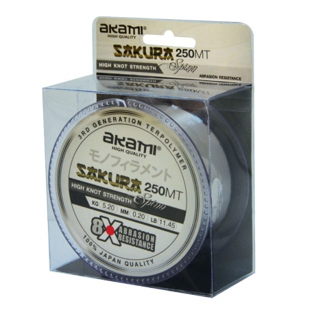 Akami Sakura Spinn 0.25MM nylon da spinning 250M