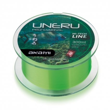 Akami Uneru 0.26MM lenza in nylon 300M Verde