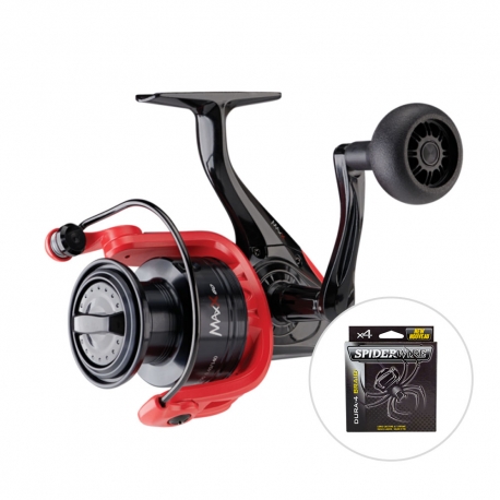 Abu Garcia Max X 3000 reel with SpiderWire Dura4 braid