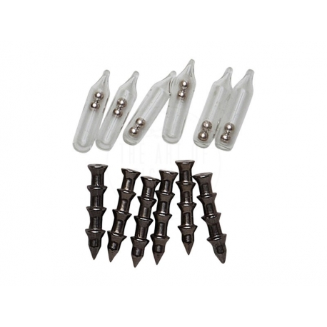 Savage Gear Spike Lead 1.8 gr. Tungsten plus Rattle in 12 Piece Kit