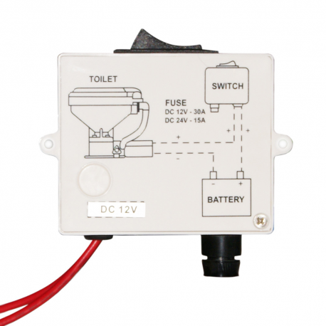 Pannello elettrico con interruttore per wc