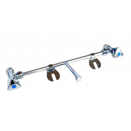 Bidet kit with 2 brass taps