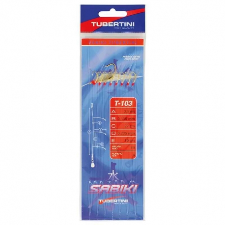 Tubertini Sabiki T-103 hook size N.8