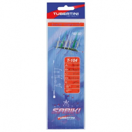 Tubertini Sabiki T-104 hook size N.9
