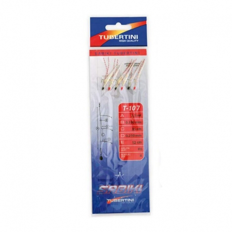 Tubertini Sabiki T-107 hook size N.8