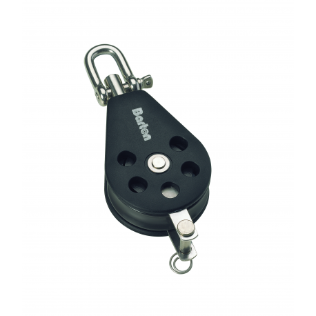 Bozzello singolo con occhio girevole Ø 8 mm. con arricavo - Barton Marine