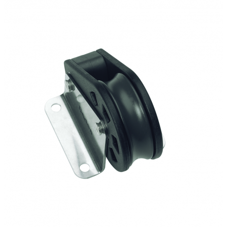 Single vertical block Ø 8 mm. with becket - Barton Marine