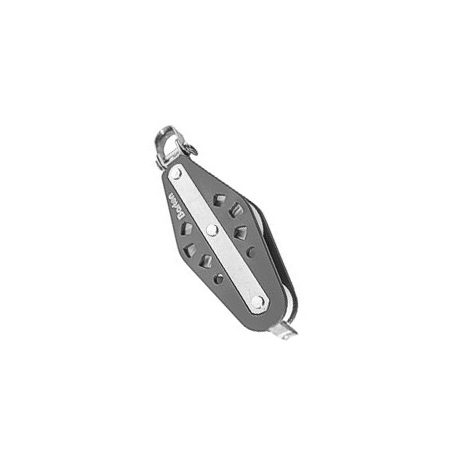 Double swivel Ø 8 mm. fiddle block with becket - Barton Marine