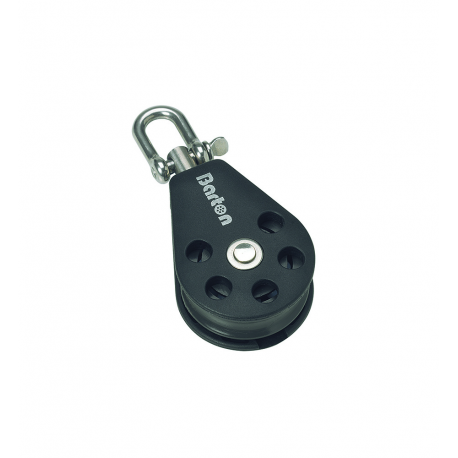 Single swivel block Ø 12 mm. - Barton Marine