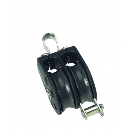 Double fixed block Ø 12 mm. with becket - Barton Marine