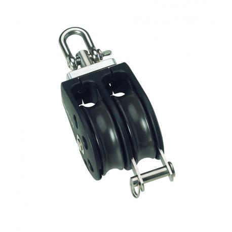 Bozzello doppio girevole Ø 12 mm. con arricavo - Barton Marine