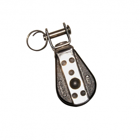 Single swivel block Ø 6 mm. - Viadana