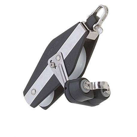 Double fiddle block Ø 10 mm. with cleats and balls - Viadana