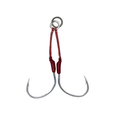 Savage Gear Bloody Twin Assist Hooks doppio N.2/0