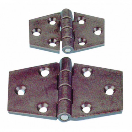 Black nylon square hinge