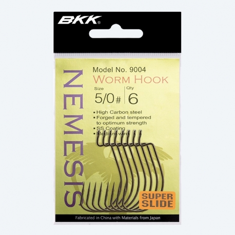 BKK Nemesis Worm Hook N.5/0 amo offset wide-gap