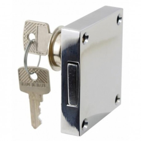 Chromium-plated brass locks for countertop with two bolts