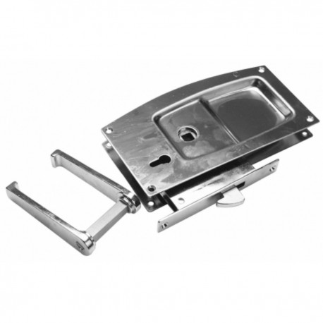 Lock with key for sliding doors
