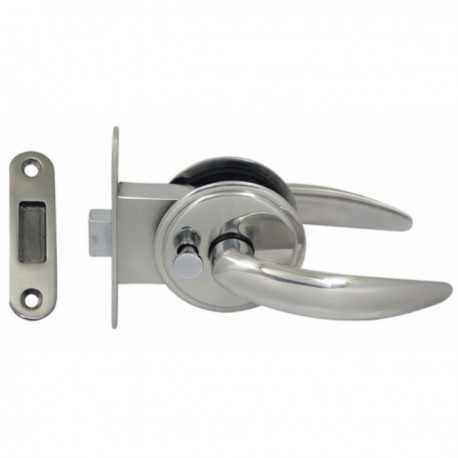 AISI 316 satin stainless steel recessed lock