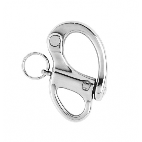 Spinnaker carabiner with fixed eye