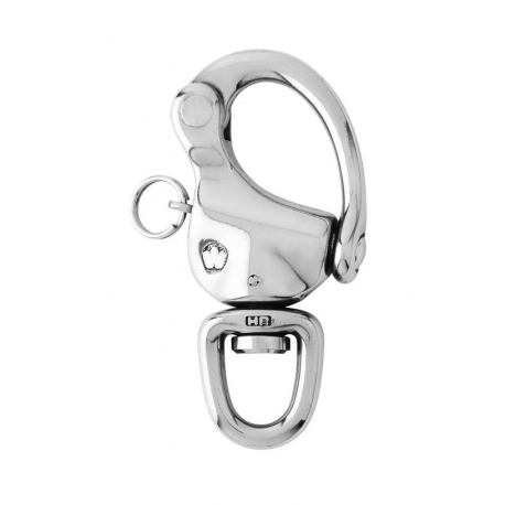 Spinnaker carabiner with swivel eye