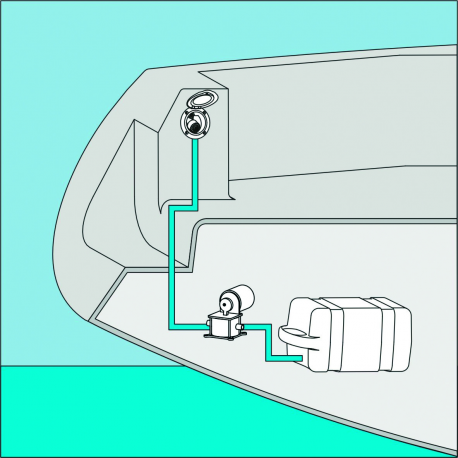 Square niche for hand shower